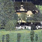 Gustav Klimt Canvas Paintings - Schloss Kammer Am Attersee II
